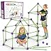 spring flower Fort Building Kit for KidsSTEM Construction Toys Educational Gift for 3 4 5 6 7 8 9 10 11 12 Years Old Boys and GirlsUltimate Creative Set for Indoor  Outdoors Activity140 PcsPurple - Image 2