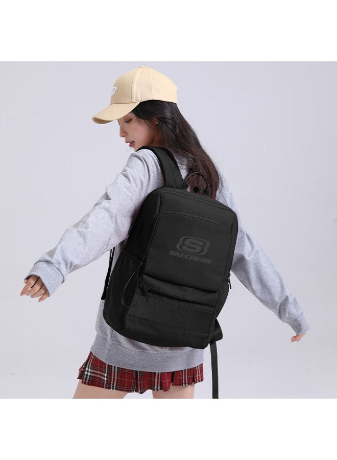 Skechers Carbon Black Large Capacity Diy Travel Commuter Laptop Backpack For Men High School And Middle School Students - Image 3