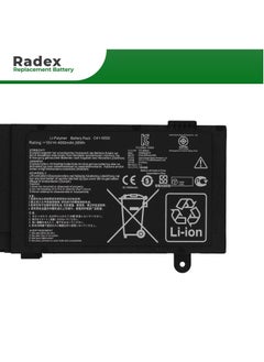 RADEX C41-N550 High Grade Compatible Laptop Battery for Asus N550 N550JA N550JV N550J N550X47JV N550X47JV-SL N550JK Q550L Q550LF Series  - Image 2