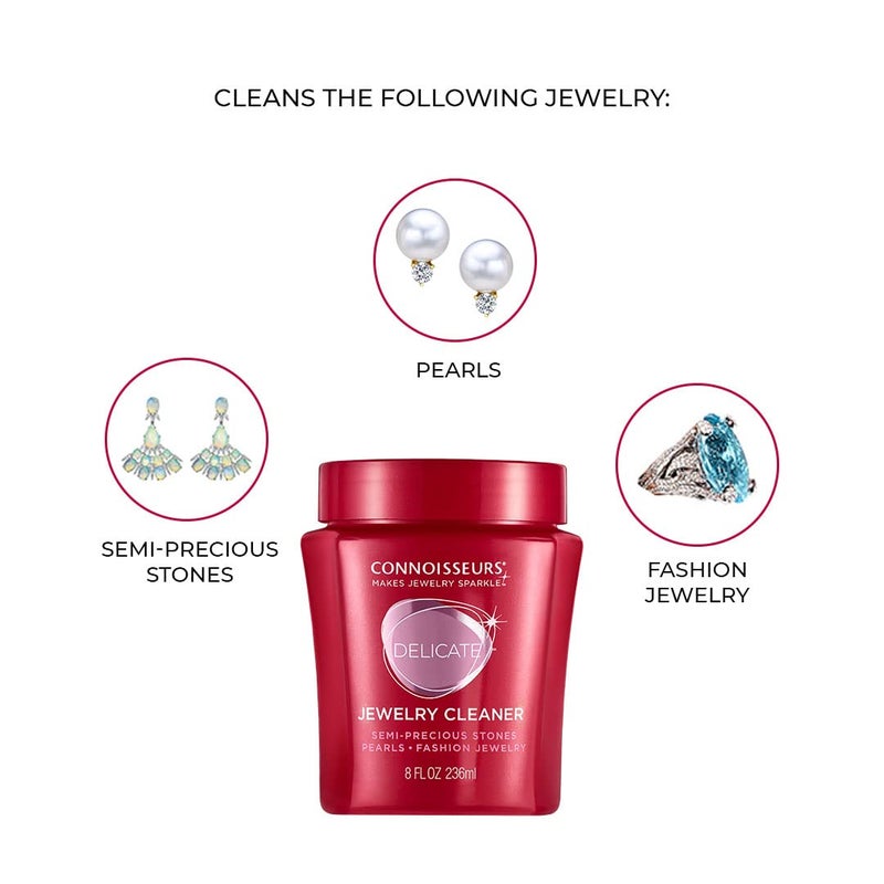 CONNOISSEURS Delicate Jewelry Cleaner Solution, 8 Ounce - Image 5