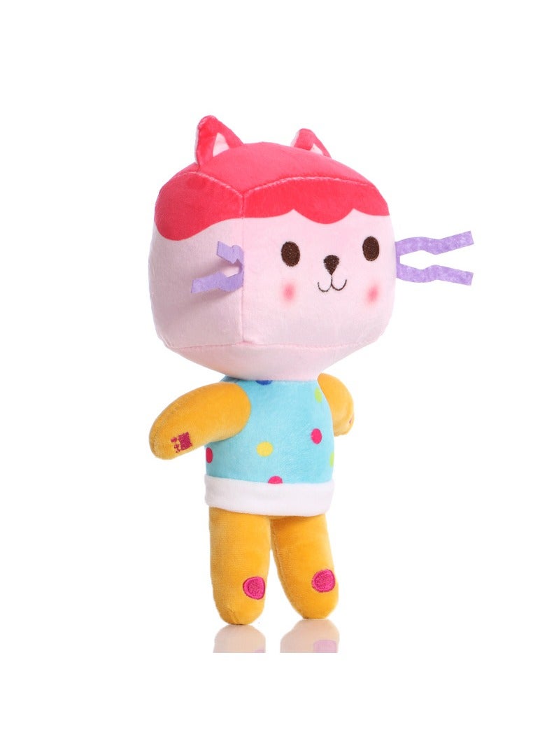 8 قطع غابي دمية ألعاب من القطيفة Kawaii ميركات لطيف محشوة الحيوانات حورية البحر القط بيت الدمية Plushie الدمى - Image 2