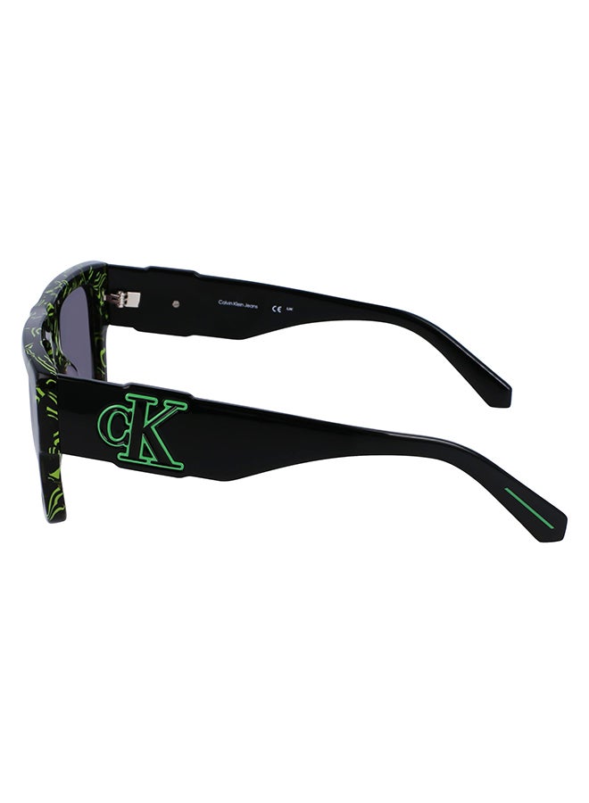 Calvin Klein Jeans Men's UV Protection Rectangular Sunglasses - CKJ23654S-079-5617 - Lens Size: 56 Mm - Image 2