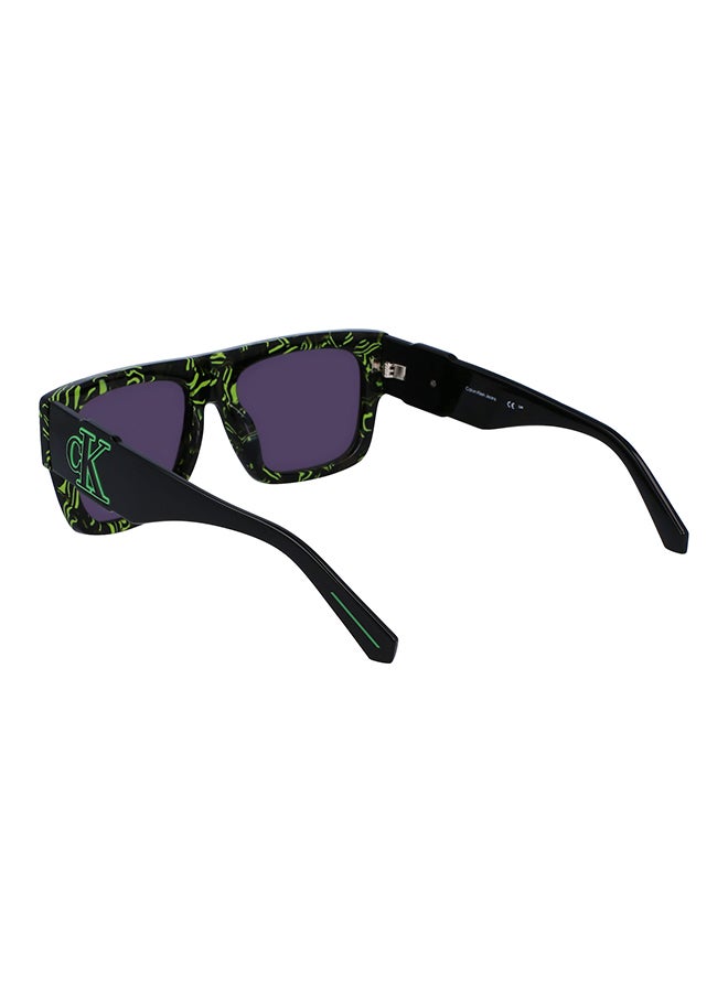 Calvin Klein Jeans Men's UV Protection Rectangular Sunglasses - CKJ23654S-079-5617 - Lens Size: 56 Mm - Image 3