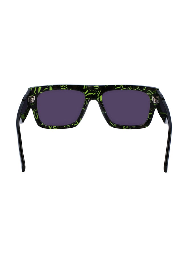 Calvin Klein Jeans Men's UV Protection Rectangular Sunglasses - CKJ23654S-079-5617 - Lens Size: 56 Mm - Image 4