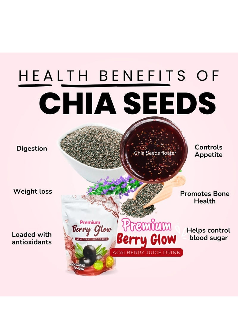 Premium Premium Berry Glow Detox Drink for Radiance & Shape 10 Sachets Berry Antioxidant Blend  - Image 4