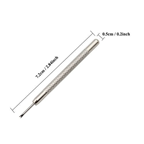 LYECUN Watch Band Pins Replacement Kit, 6 Pcs Heavy Duty 304 Stainless Steel Watch Spring Bar with Spring Bar Removal Tool (18mm) - Image 3