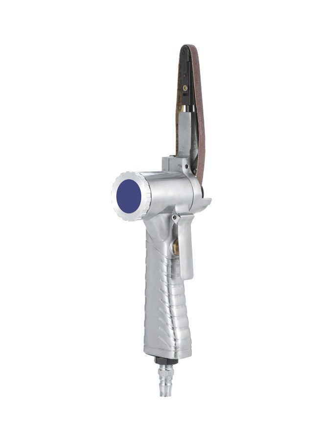 NIBEMINENT Metal Pneumatic Air Belt Sander Machine Silver/Black - Image 1