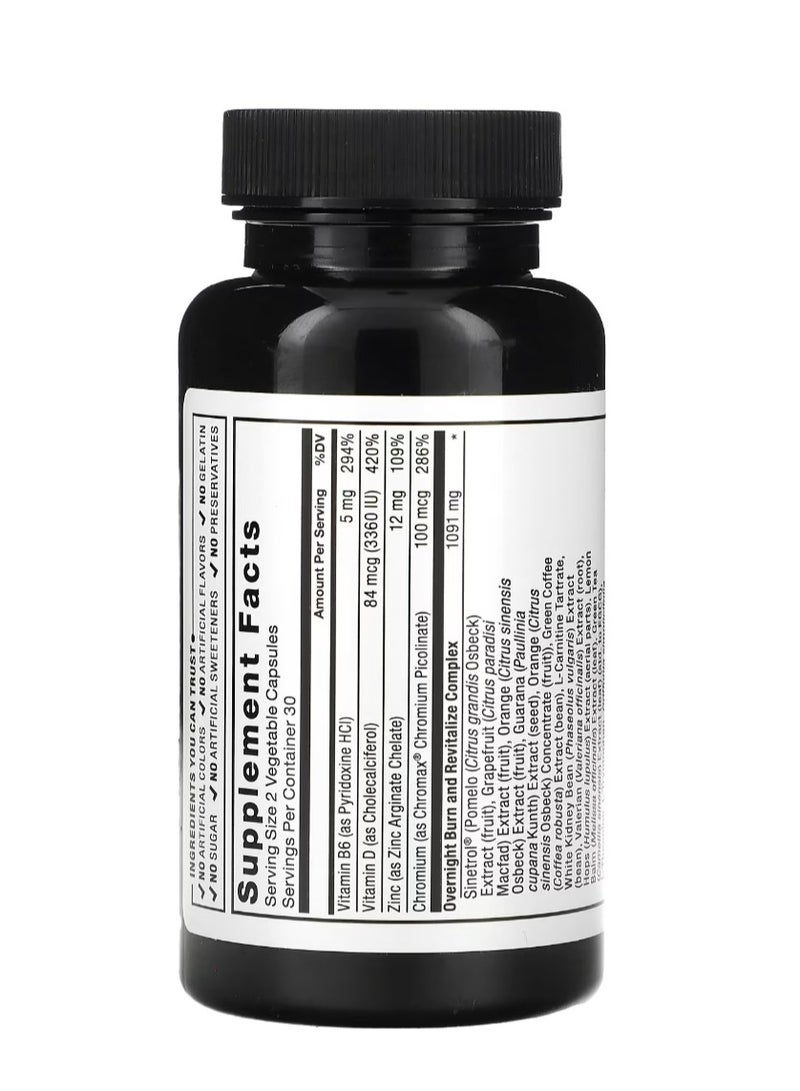 Force Factor Fat Burner 60 Vegetable Capsules - Image 2