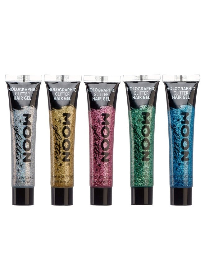 Moon Glitter Holographic Glitter Hair Gel by Moon Glitter - 0.67fl oz - Set of 5 - Image 1