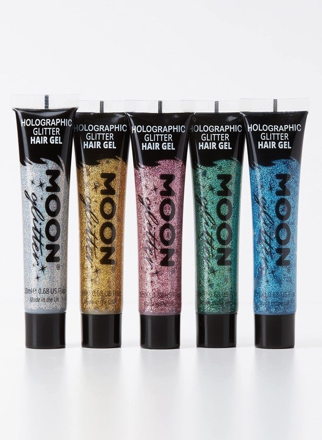 Moon Glitter Holographic Glitter Hair Gel by Moon Glitter - 0.67fl oz - Set of 5 - Image 2