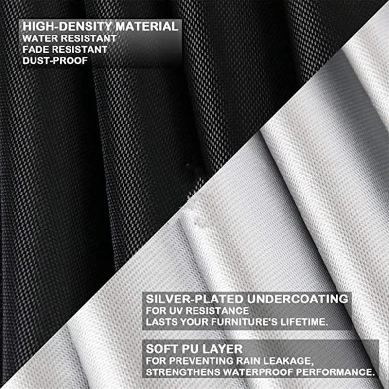 Fire Pit Cover: M Size High-density Oxford Fabric - Waterproof UV-protective Fire Pit Cover for Outdoor Patio Furniture - Image 5