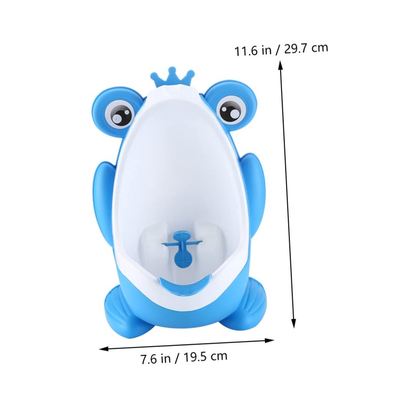 Blue Wall Mounted Potty Training Urinal For Boys With Fun Cartoon Design - Image 3
