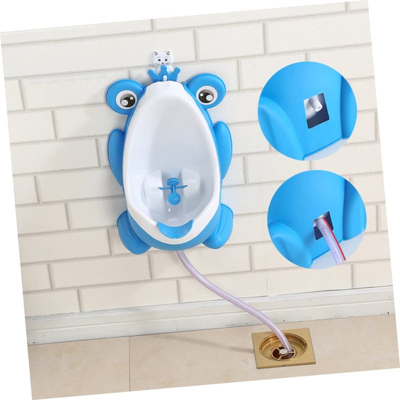 Blue Wall Mounted Potty Training Urinal For Boys With Fun Cartoon Design - Image 5