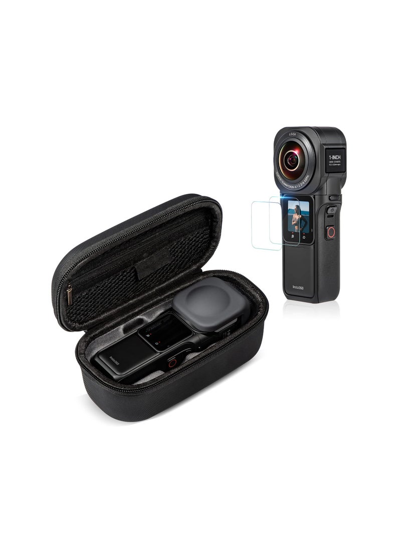Y&D - Camera Carrying Case with Tempered Glass Screen Protector for Insta360 ONE RS Convenient storage and waterproof Compression fall resistance - Image 1