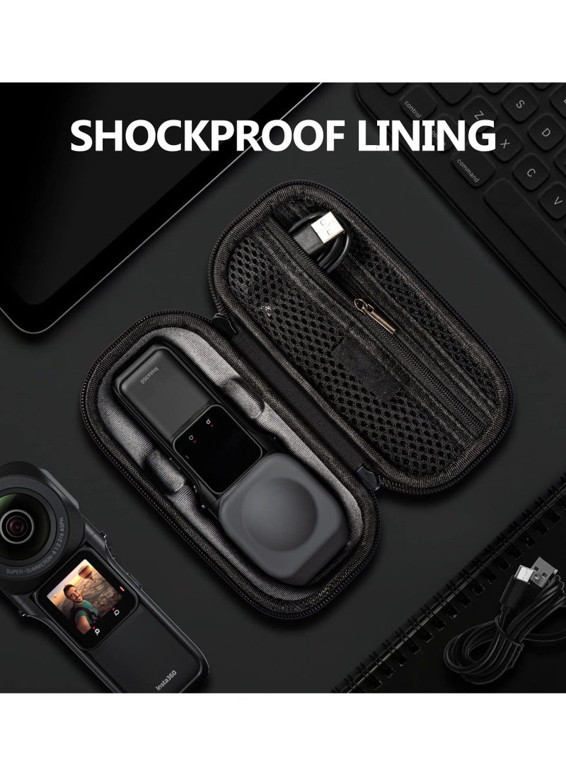 Y&D - Camera Carrying Case with Tempered Glass Screen Protector for Insta360 ONE RS Convenient storage and waterproof Compression fall resistance - Image 1