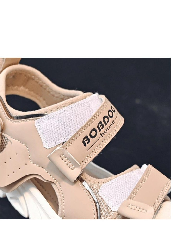 BOBDOG - Middle And Large Children's Breathable Open Toe Slippers, Anti Slip Soft Soled Beach Shoes - Image 1