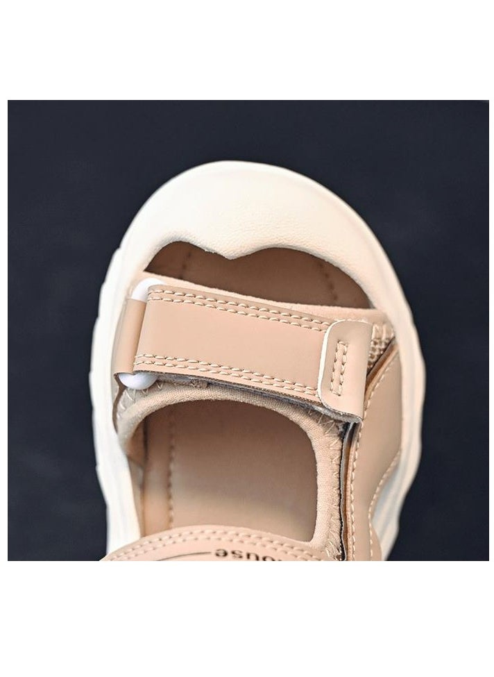 BOBDOG - Middle And Large Children's Breathable Open Toe Slippers, Anti Slip Soft Soled Beach Shoes - Image 1