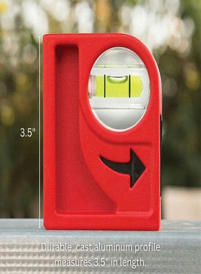 Kapro - 846 Cyclops Cast Pocket Level - Magnetic - with Plumb Site View Vial - Features V-Groove, Hand Calibrated Vials, Finely Milled Surface - VPA Certified - Aluminum - Image 5