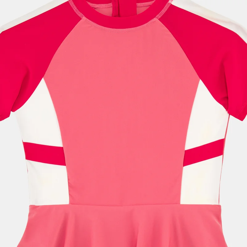 Sun and Sand Sports Kids' Swimming Dress with Cap