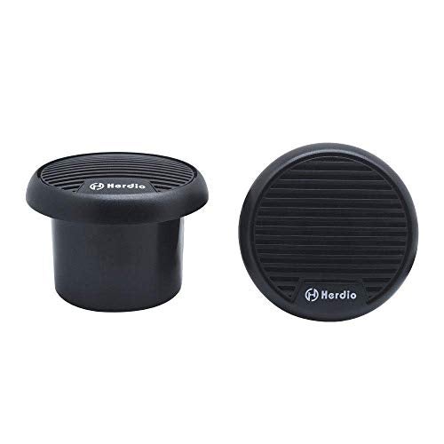 Herdio 3 Inch Waterproof Marine Speakers 2 Way Full Range Audio Stereo System Motorcycle Speaker with MAX Power 140 W (Pair) for Motorcycle,Boat,UTV,ATV,Golf Carts,Powersports,CAR,SPA,Hottub(Black) - Image 1