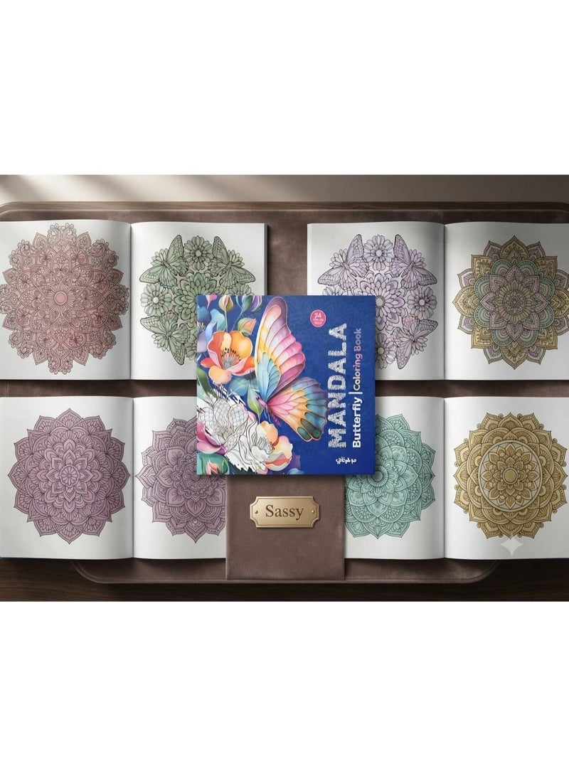 Mandala Butterfly (Mandala Butterfly Coloring Book) for Adults & Art Therapy Hobbyists | Best Anti-Stress & Mindfulness Activity Booklet for Relaxation, Butterfly Masterpieces, Anxiety Relief, Deep Focus, Creative Brainstorming, Meditation & Therapeutic Art (23x24cm) - Premium Creative Hobby Gift & Professional Drawing Companion - Notice: Cover Design May Vary - Image 5