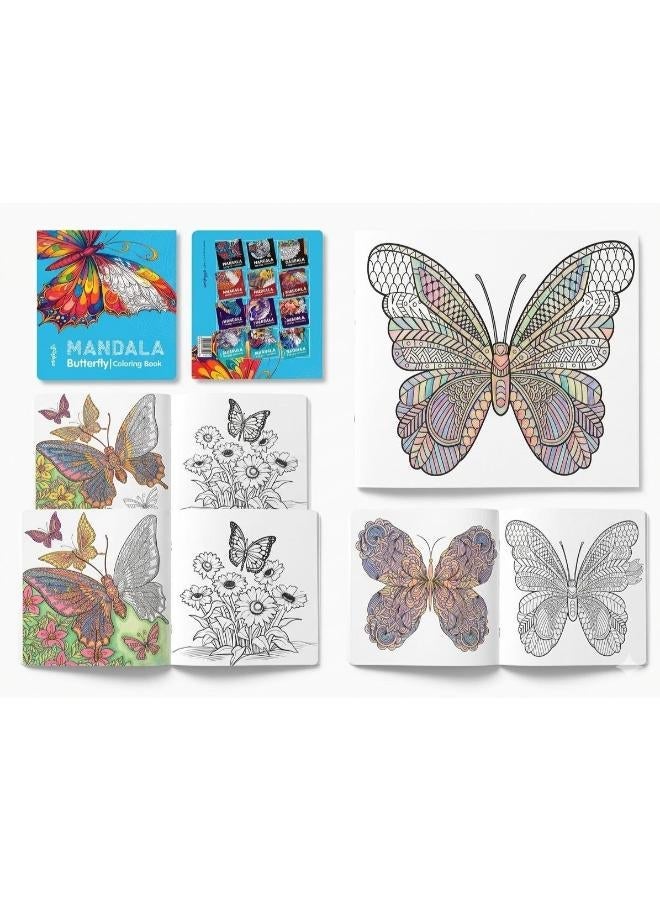 Mandala Butterfly (Mandala Butterfly Coloring Book) for Adults & Art Therapy Hobbyists | Best Anti-Stress & Mindfulness Activity Booklet for Relaxation, Butterfly Masterpieces, Anxiety Relief, Deep Focus, Creative Brainstorming, Meditation & Therapeutic Art (23x24cm) - Premium Creative Hobby Gift & Professional Drawing Companion - Notice: Cover Design May Vary - Image 1
