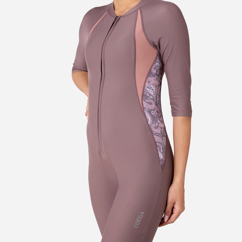 كويجا بدلة سباحة سليم كيني من قطعة واحدة بطول 3/4 للنساء - Image 3
