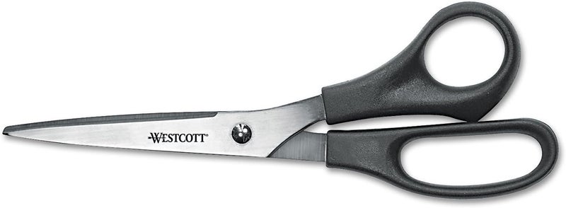 Westcott 13135 Value Line Stainless Steel Shears Black 8Inch Long - Image 1