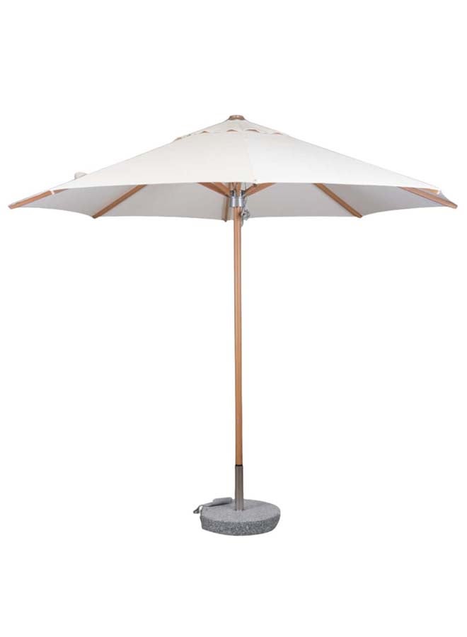 Suncoast SUNCOAST 3-Meter Round Aluminum Umbrella in Woodlook Finish 