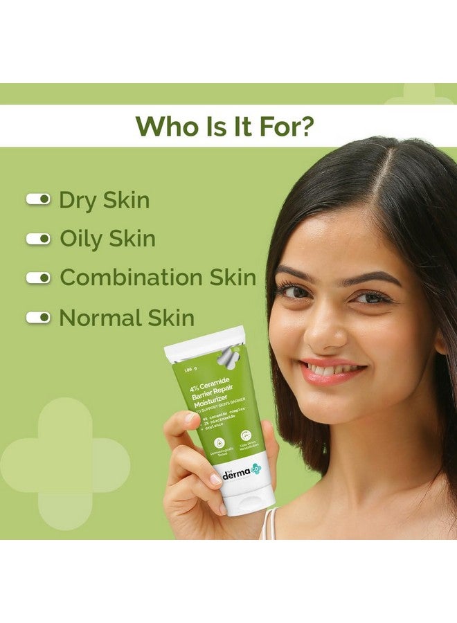 THE derma Co مرطب إصلاح حاجز السيراميد 4% مع السيراميد والنياسيناميد والأوكسيلاينس - 100 جرام - Image 2