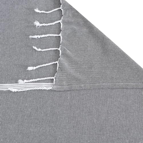 Värde Bedsheet King Size Cotton with 2 Pillow Covers | 210 TC Bedsheet | Flat Sheets | Handloom Bedsheets | Double Bedsheet for Summer | Size 90 X 100 Inches, 7.5 X 8.3 Feet (Grey, King) - Image 5