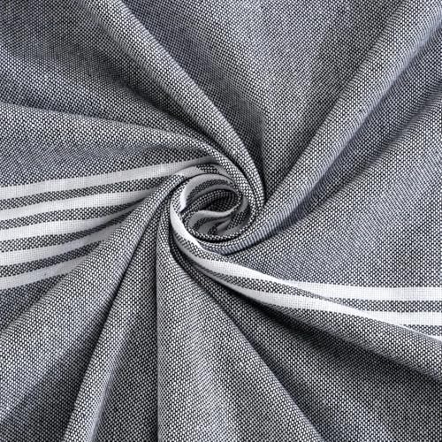 Värde Bedsheet King Size Cotton with 2 Pillow Covers | 210 TC Bedsheet | Flat Sheets | Handloom Bedsheets | Double Bedsheet for Summer | Size 90 X 100 Inches, 7.5 X 8.3 Feet (Grey, King) - Image 4