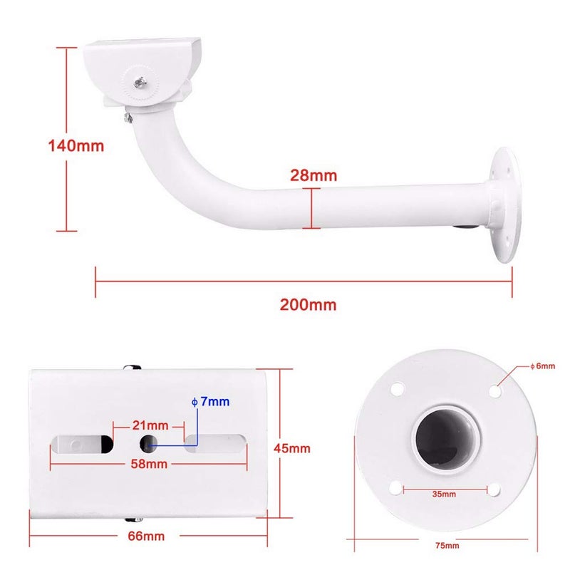 compcctv CCTV Security Camera Mount Bracket, Surveillance Camera Bracket Wall Mounting for Universal Indoor Outdoor CCTV Housing Mount - Image 2