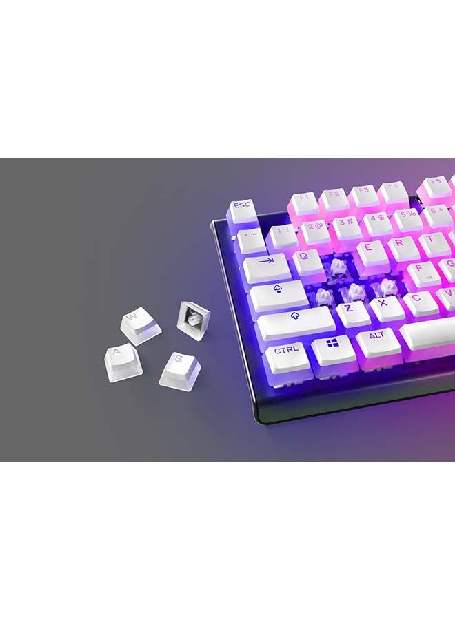 ستيل سيريز أغطية مفاتيح PrismCaps Pudding-Style Double-Shot، بلاستيك حراري PBT متين، متوافقة مع مجموعة واسعة من لوحة المفاتيح الميكانيكية US 60203 - Image 1