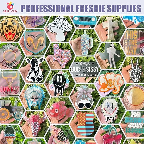 MUBYOK (300 Design Optional) MUBYOK M520 2 PCS Cross Set Silicone Freshie Mold for Baking Aroma Beads Car Freshie Supplies - Image 5