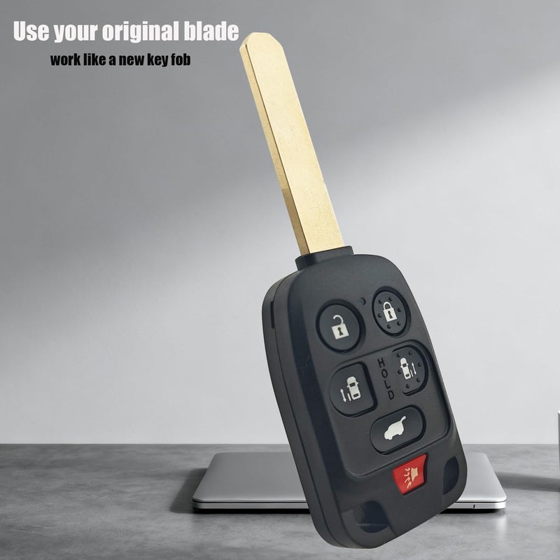 vurbemes No Cutting Required Replacement Key Fob Shell fit for 2011 2012 2013 Honda Odyssey Keyless Entry Remote Key Fob Cover Case - Image 5