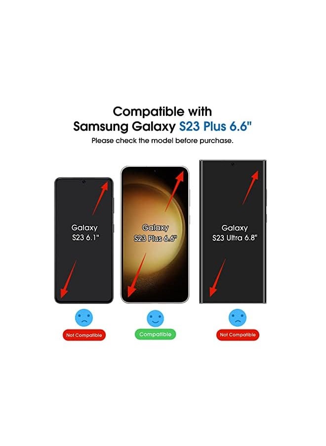 Amfilm amFilm [2+2 Pack] OneTouch Tempered Glass Screen Protector for Samsung Galaxy S23+/S23 Plus 6.6 Inch with Camera Lens Protector, 9H Hardness, Easy Installation and Bubble Free.  - Image 2