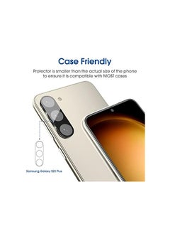 Amfilm amFilm [2+2 Pack] OneTouch Tempered Glass Screen Protector for Samsung Galaxy S23+/S23 Plus 6.6 Inch with Camera Lens Protector, 9H Hardness, Easy Installation and Bubble Free.  - Image 5