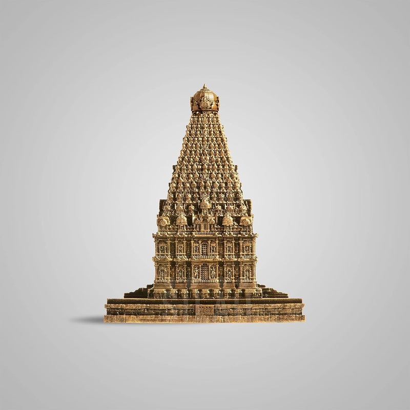 SILAII Brihadeeswarar Temple Thanjai Periya Kovil Sculpture 8 INCH Antique Bronze Colour - Image 5