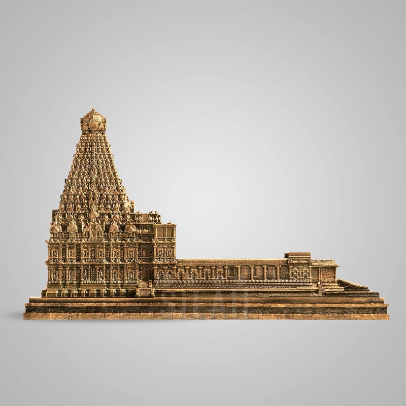 SILAII Brihadeeswarar Temple Thanjai Periya Kovil Sculpture 8 INCH Antique Bronze Colour - Image 4