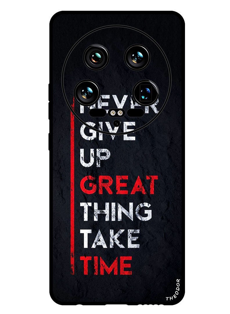 Theodor Protective Case Anti Scratch Shock Proof Bumper Cover For Xiaomi 14 Ultra Never Give Up Great - Image 1