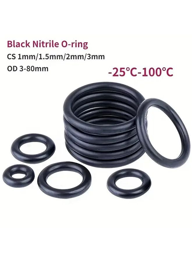 225pcs O Ring Assortment Set With Bag 6 18mm Durable Synthetic Rubber Seals Automotive - Image 4