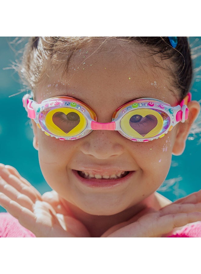 Bling2o Positively Pink Smile Girl Kids' Swim Goggles - Image 2