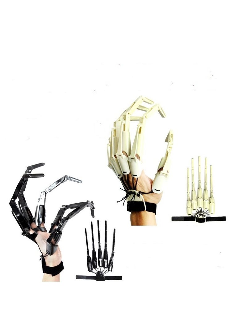 الأزرق جي دبليو Halloween articulated fingers cosplay party props right hand white - Image 1