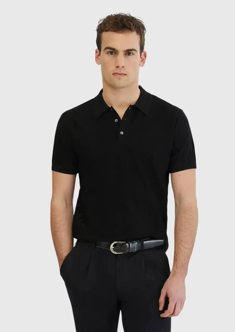 RAMSEY Black Knitwear