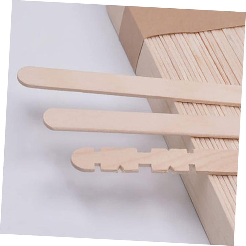 Healifty 250pcs Wooden Craft Sticks for DIY Projects Smooth Natural Wood Ice Cream Sticks Safe Material for Classroom Party and Handmade Decorations - Image 3