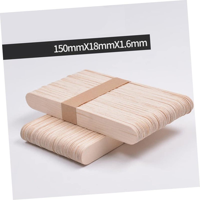 Healifty 250pcs Wooden Craft Sticks for DIY Projects Smooth Natural Wood Ice Cream Sticks Safe Material for Classroom Party and Handmade Decorations - Image 2