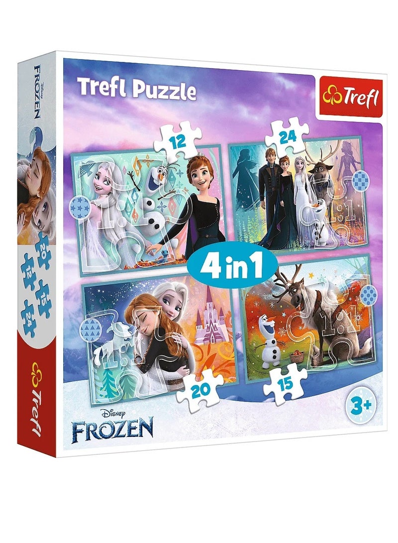 تريفل بازل 4 في 1 فروزن عالم فروزن المدهش (24، 20، 15، 12) قطعة - 34381 - Image 1
