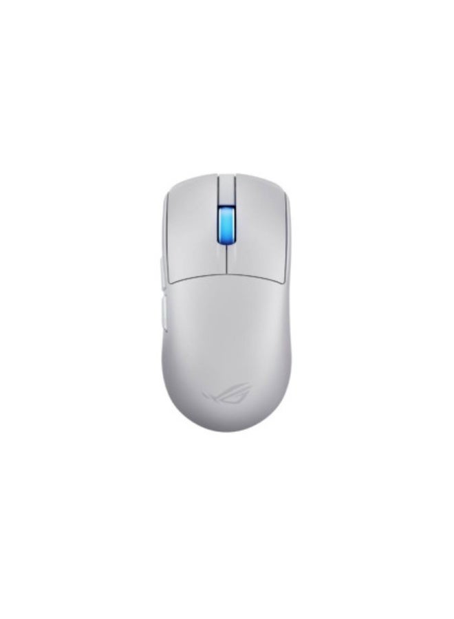 ROG Harpe II Ace Wireless Gaming Mouse, Ultra-Light 48g, 42,000 DPI ROG AimPoint Pro Sensor, 8,000Hz Polling, Tri-Mode 2.4GHz/Bluetooth/Wired USB-C, Ambidextrous Shape, Large PTFE Feet, Bio-Based Nylon Shell, White | 90MP0490-BMUA10 Grey