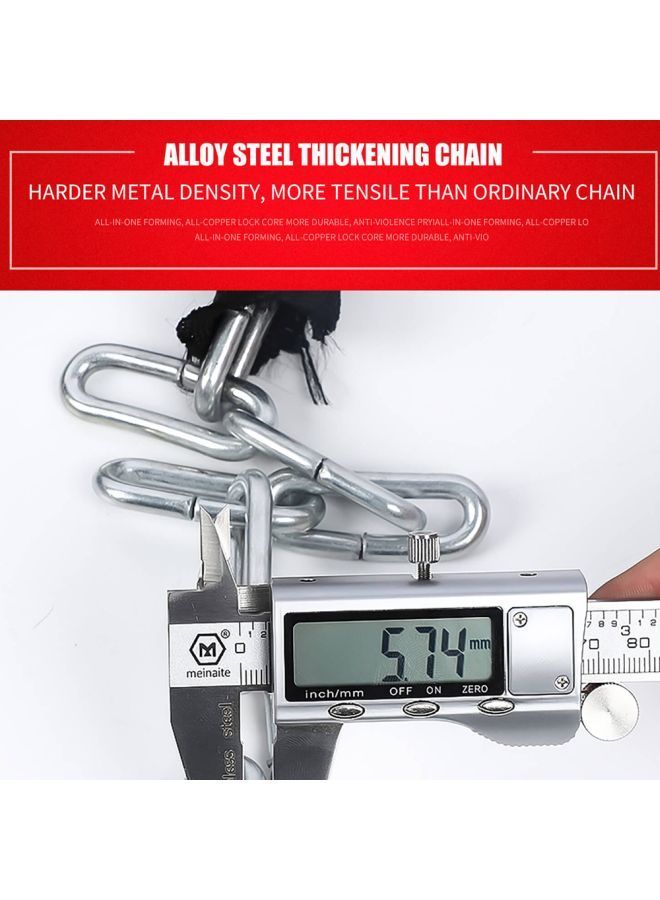 NIBEMINENT Bicycle Chains Lock With Key Set 0.9meter - Image 5